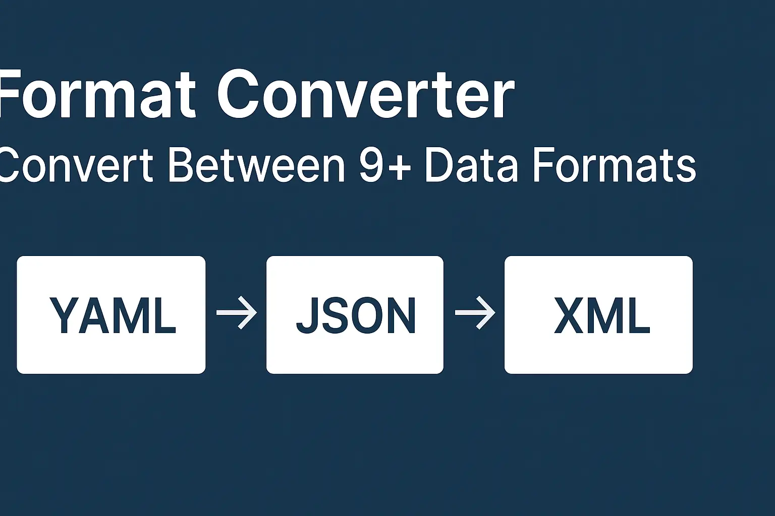 Format Converter - Convert between YAML, JSON, XML, TOML, CSV, TSV, INI ...